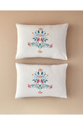 Folk Bouquet 2-Pack Pillowcase Green