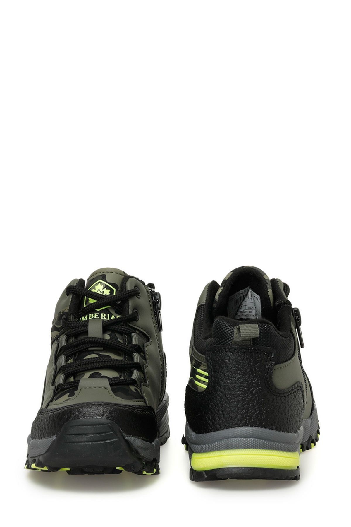 A10139367312010 101393673 Ted 3pr Boy's Boots Haki/Neon Green