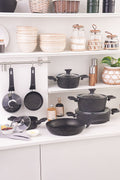 Biogranite Blacksilver 12 Piece Dowry Cookware Set