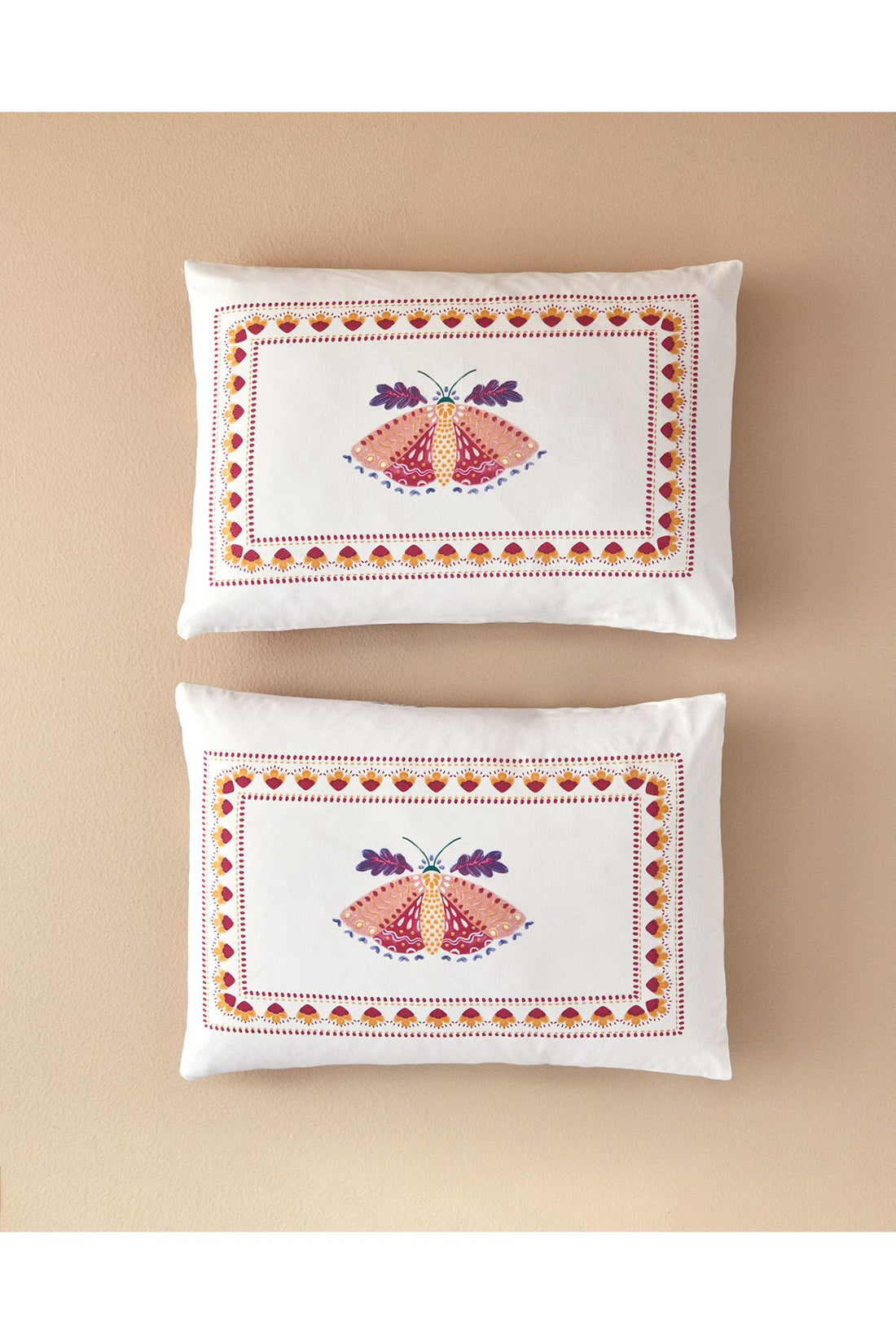 Folk Dream 2-Pack Pillowcase Pink