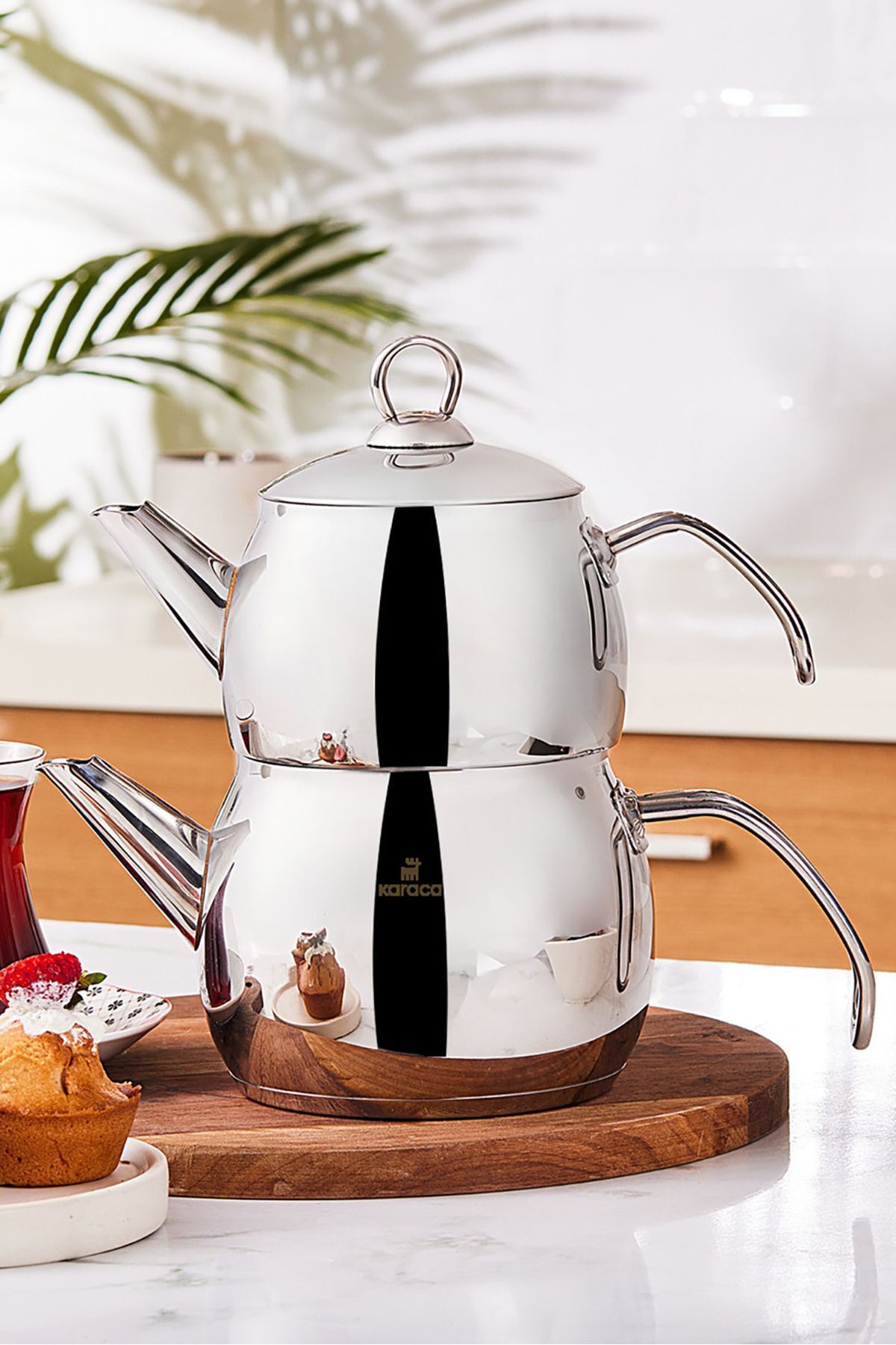 Belinay Induction Base Midi Metal Teapot Set