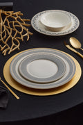 Globe 24 Pieces 6 Seater Porcelain Dinner Set