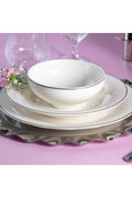 Bright Platinum 12 Seater 60 Piece Dinner Set