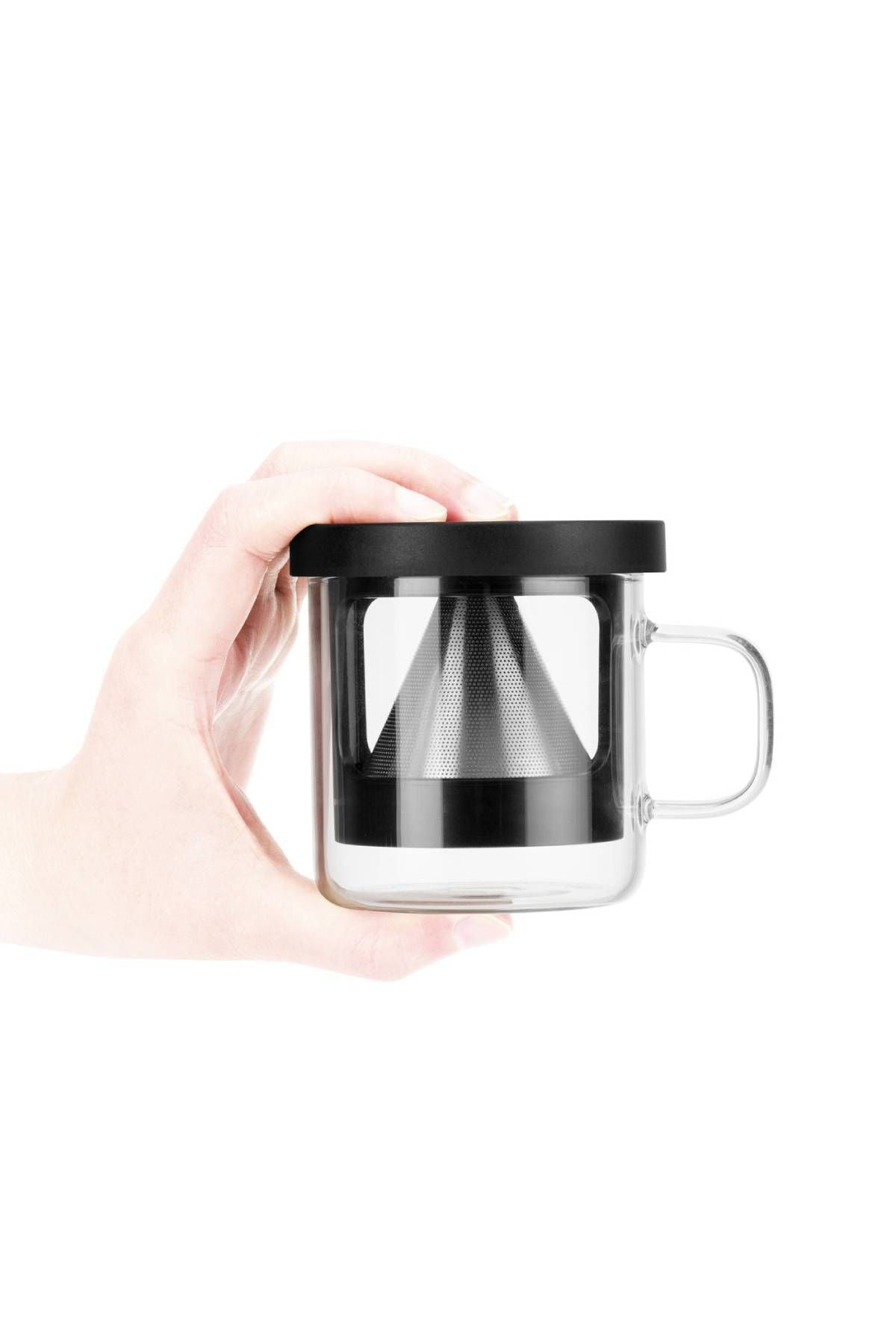 Brewy Coffee Borosilicate Glass Dripper Mug 300 ml