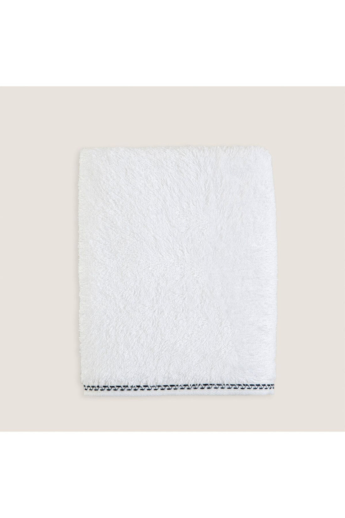 Madeline Face Towel 50x90 Cm White/Marin Blue