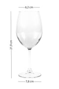 Astoria Crystal Glass Set of 4 Glasses 540 cc