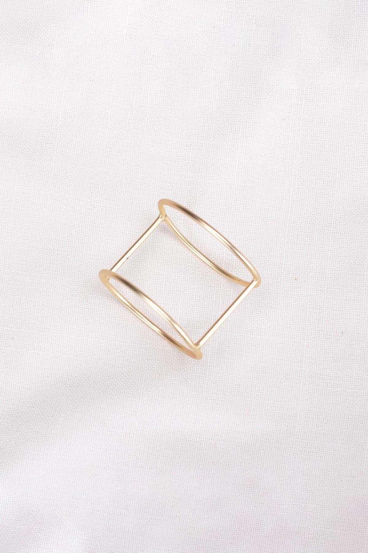 3d Geometry 4-Piece Napkin Ring