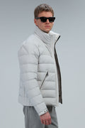 Clow Goose Feather Men's Coat Stone