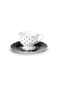 New Romantic Polka Dot Tea Cup 220 ml Black
