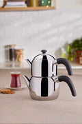 Edge Mini Induction Base Teapot Set Black