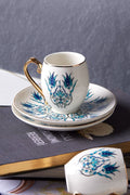 Iznik 6 Person Coffee Cup Set 80 ml