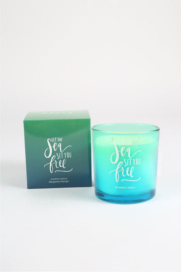 Paradise Bergamot Scented Candle Green 360 g