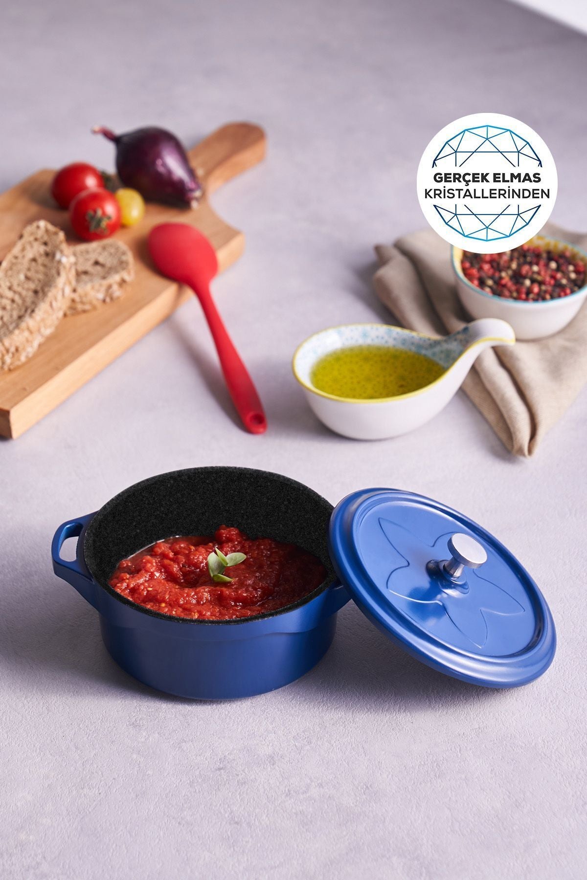 Biodiamond Candy Mini Cast Iron Cookware 12 Cm Blue