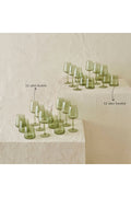 Point Glass-Glasses Set 24 Pcs Green