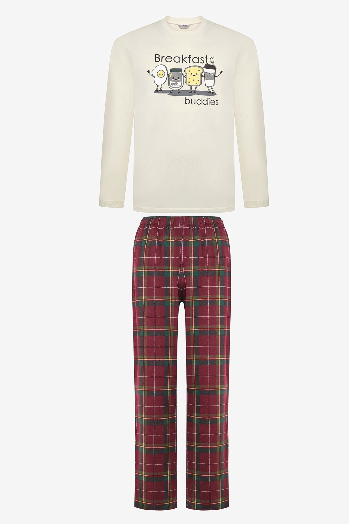 Breakfast Multicolor Pants Pajama Set