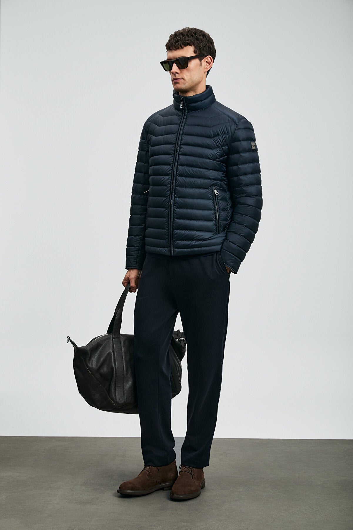 Andy Goose Down Coat Men Navy