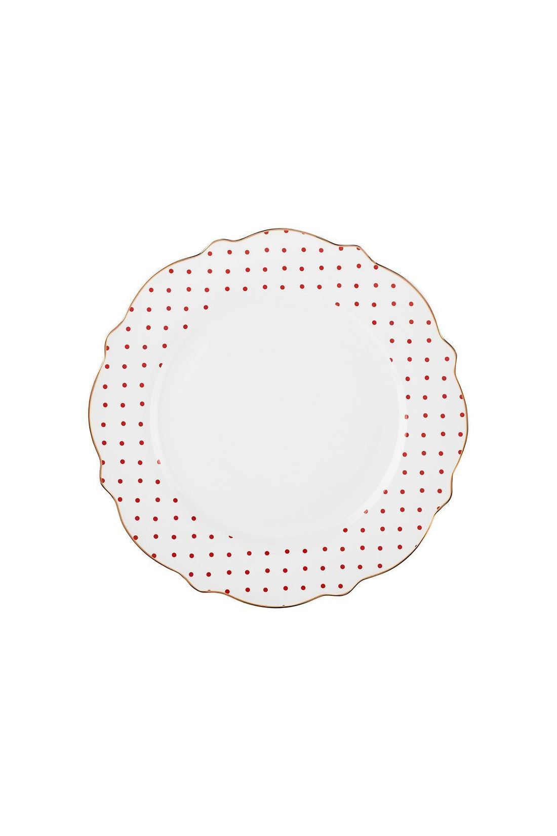 New Romantic Polka Dot Serving Plate 27 cm Red