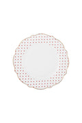 New Romantic Polka Dot Serving Plate 27 cm Red