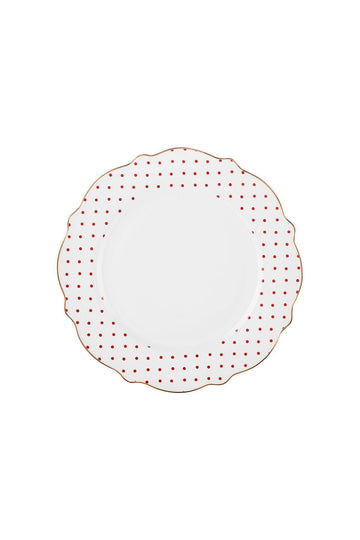 New Romantic Polka Dot Serving Plate 27 cm Red