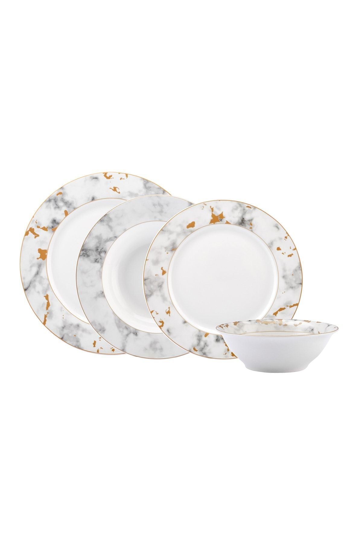 Marble Porcelain 24 Pieces 6 Seater Dinnerware