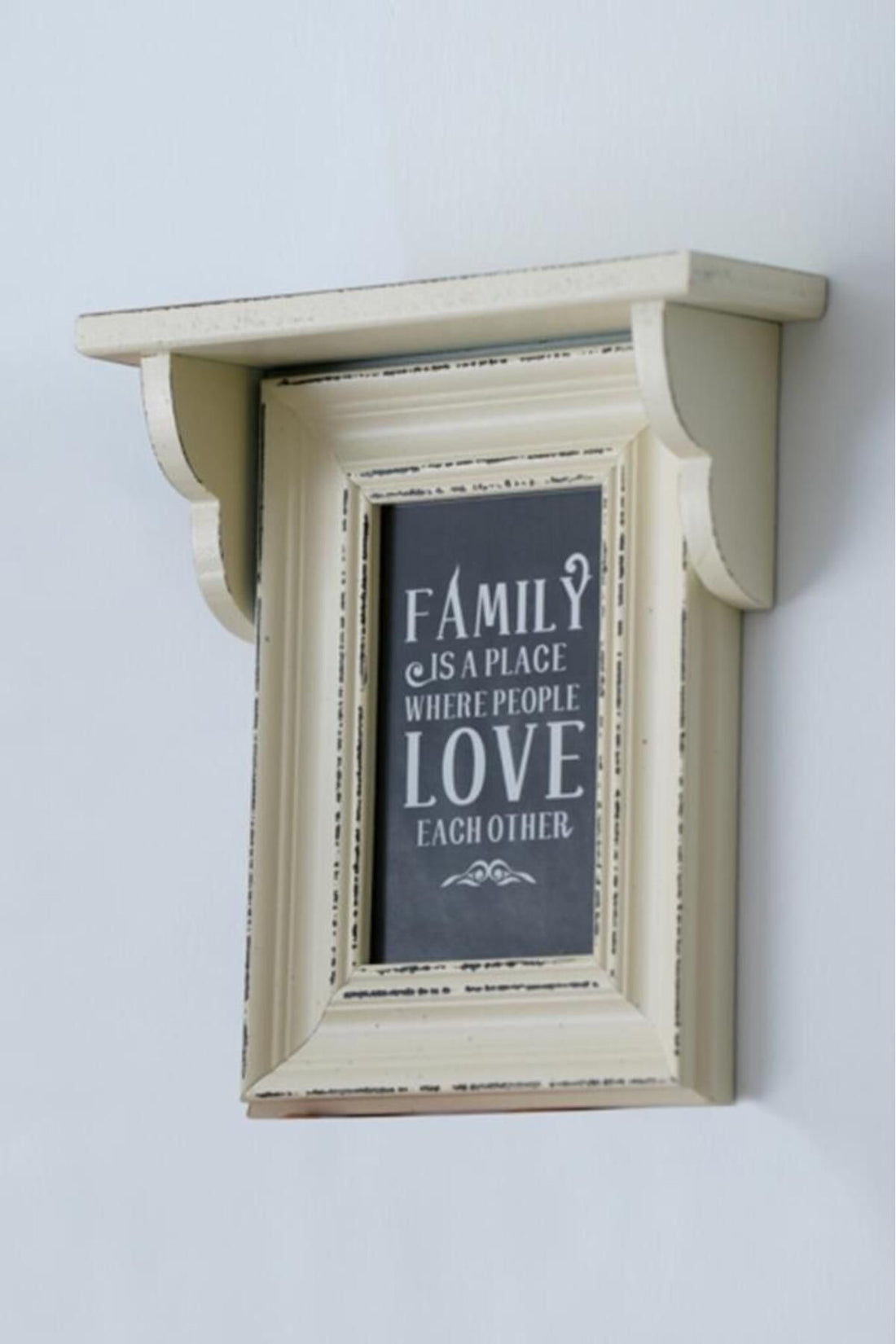 Wooden Photo Document Document Picture Frame Cream — ACR-358