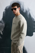 Dark Men's Sweatshirt Ecru