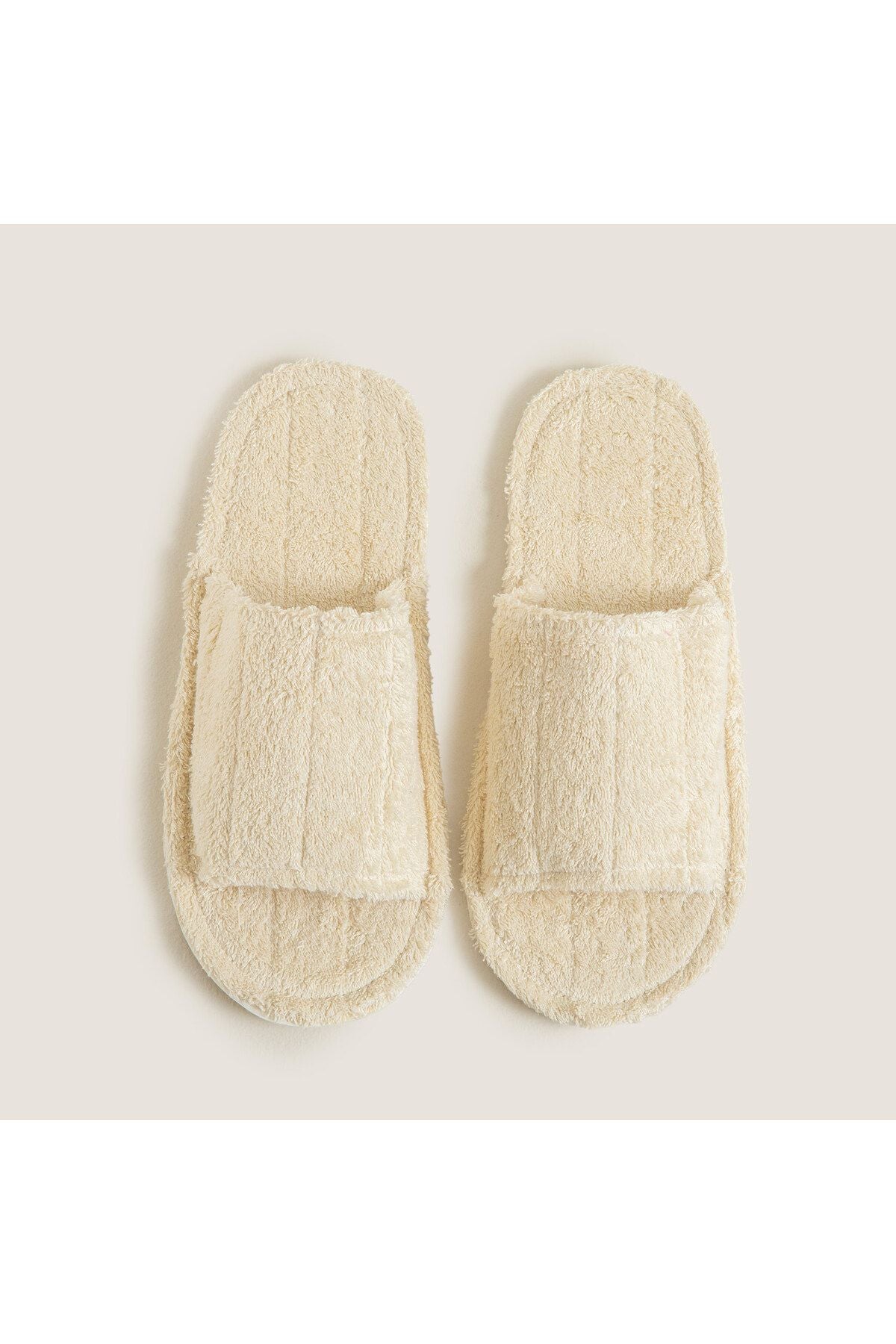 Terry Towel Bath Slipper Natural