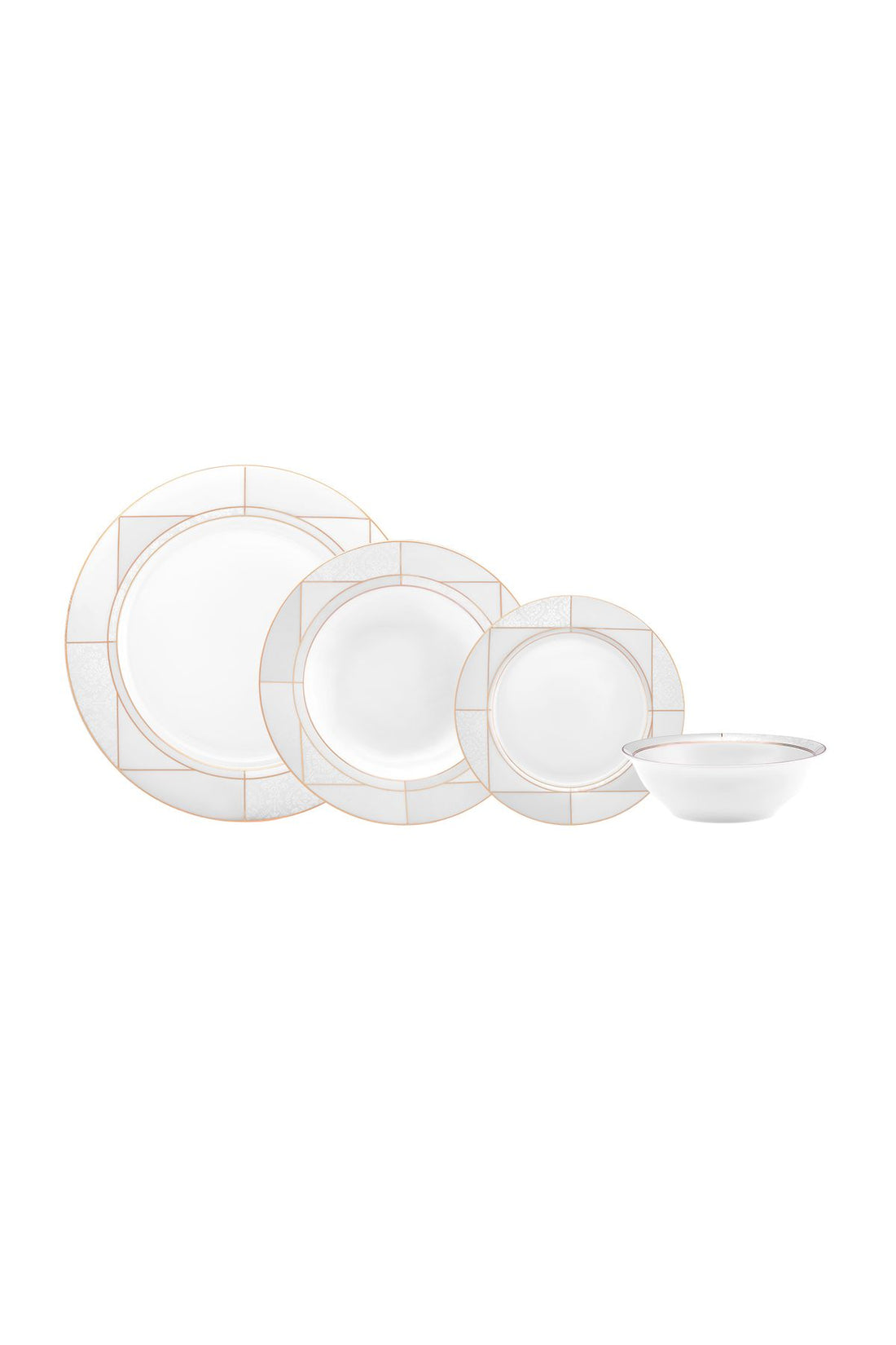 Merlin Porcelain 24 Piece 6 Seater Dinner Set