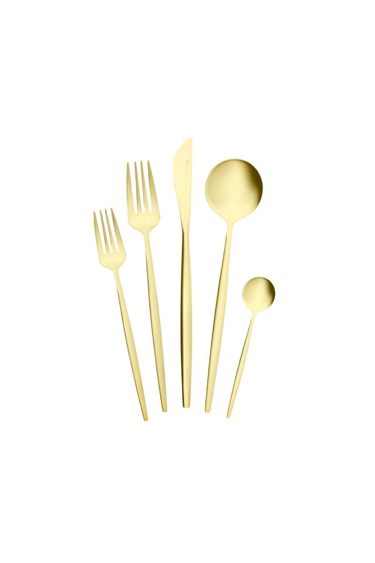 Orion Matte 30 Pieces 6 Seater Fork Spoons Knife Box Champagne Gold