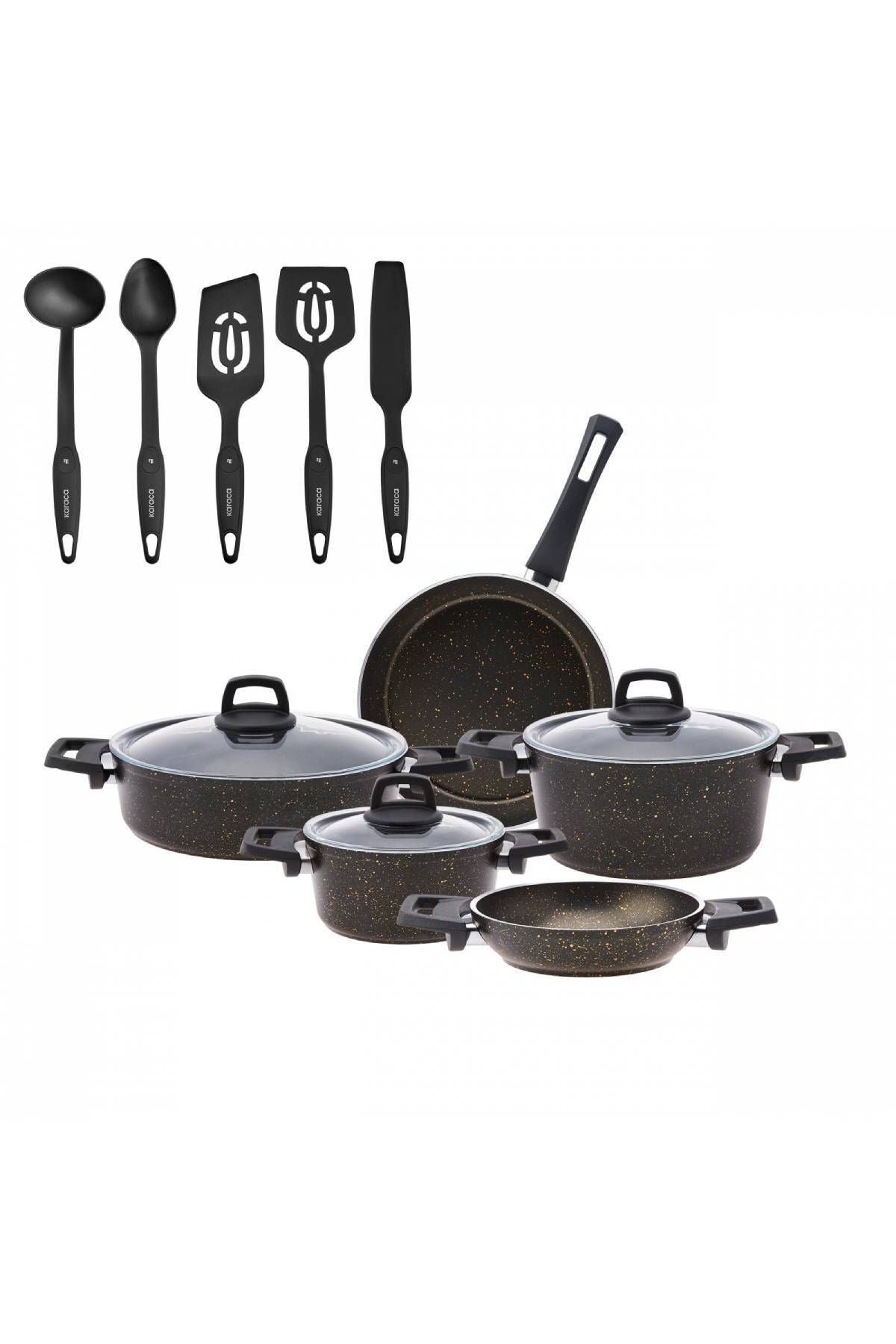 Biogranite V2 13 Piece Cookware Set Blackgold