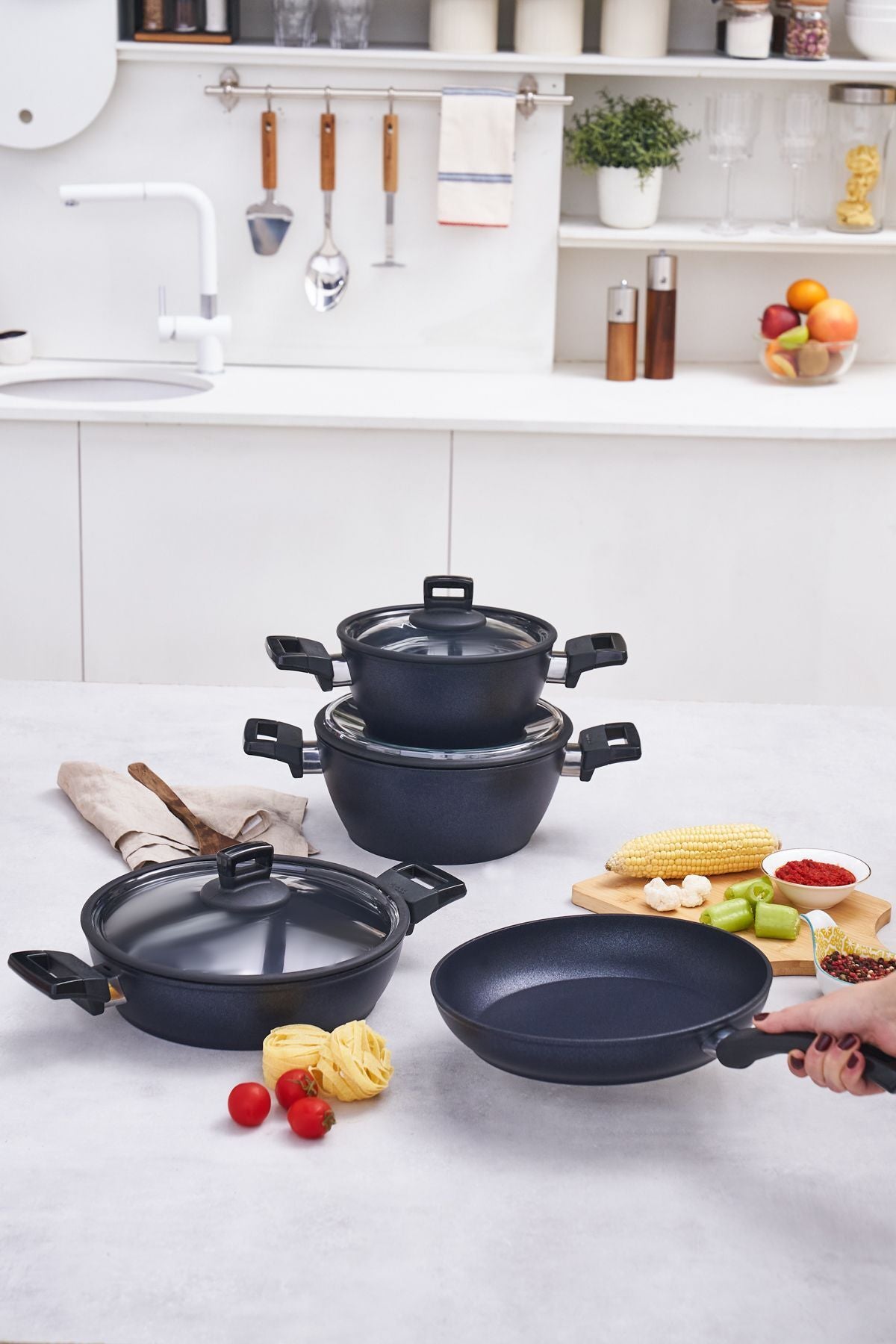 Biodiamond Powerful Plus 7 Piece Cookware Set