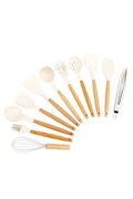 Legolas 18 Pieces Heat Resistant Silicone Fireproof Non-stick Stand Serving Set White