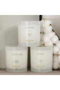 DREAMY WHITE CANDLE LINEN 200GR