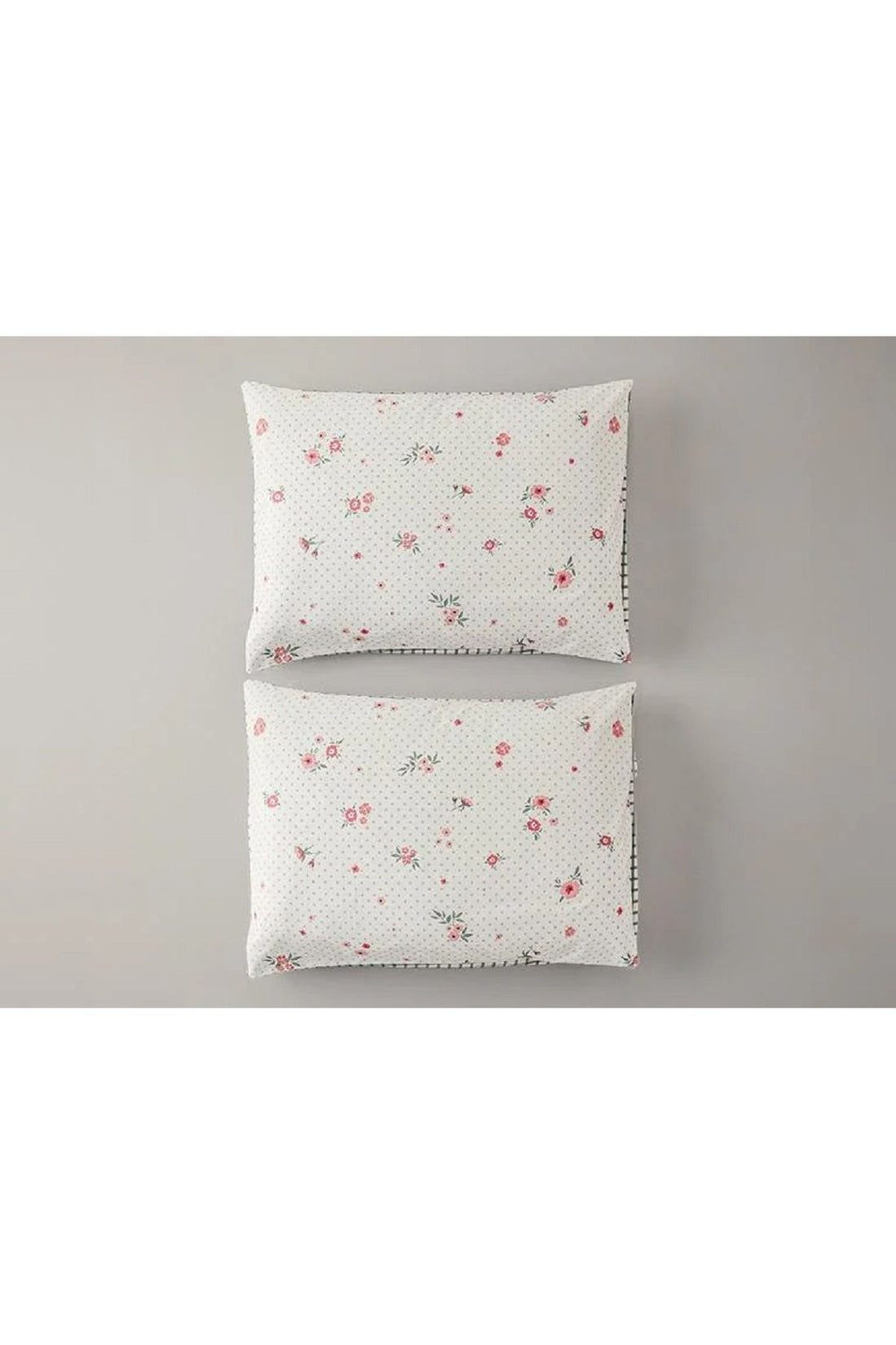 Bloomy Dots Cotton 2-Piece Pillowcase Pink