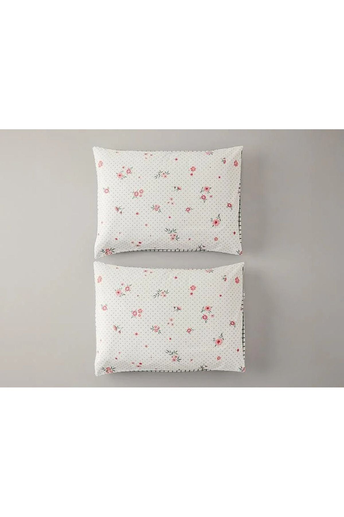 Bloomy Dots Cotton 2-Piece Pillowcase Pink