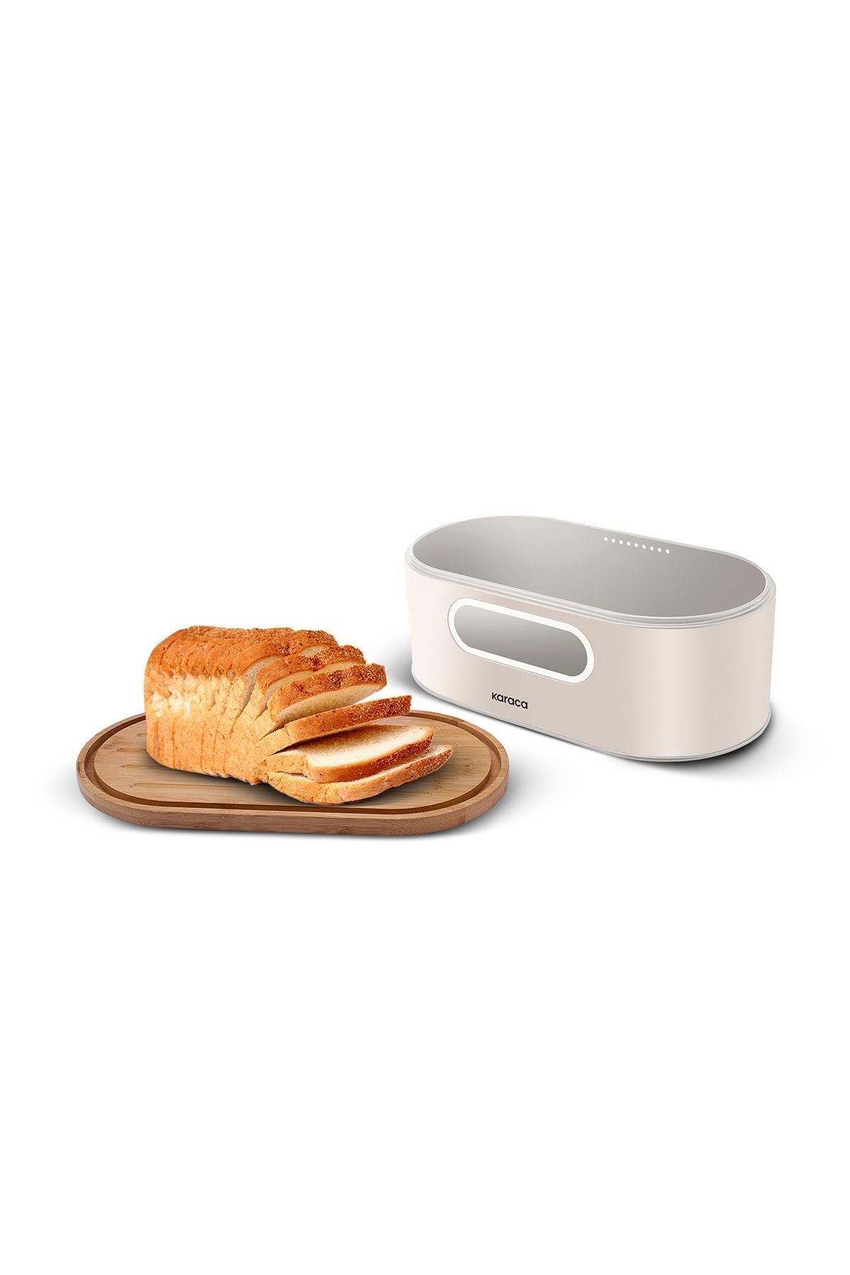 Stream 2in1 Bread Box/Cutting Board Cream