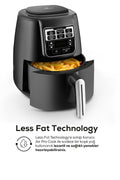 Air Pro Cook Xl 2 In 1 Talking Airfryer Fryer Black Chrome 4 Seater