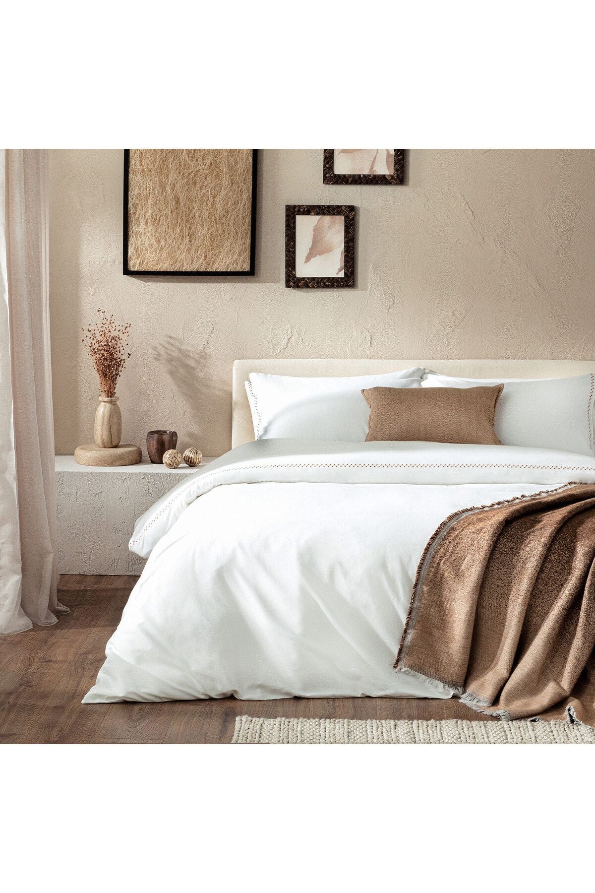 Albas Duvet Cover Set 220x230 Cm Ecru