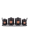 50th Anniversary Signature Collection x 4-Piece Spice Set with Vacuum Lid with Seal Stand