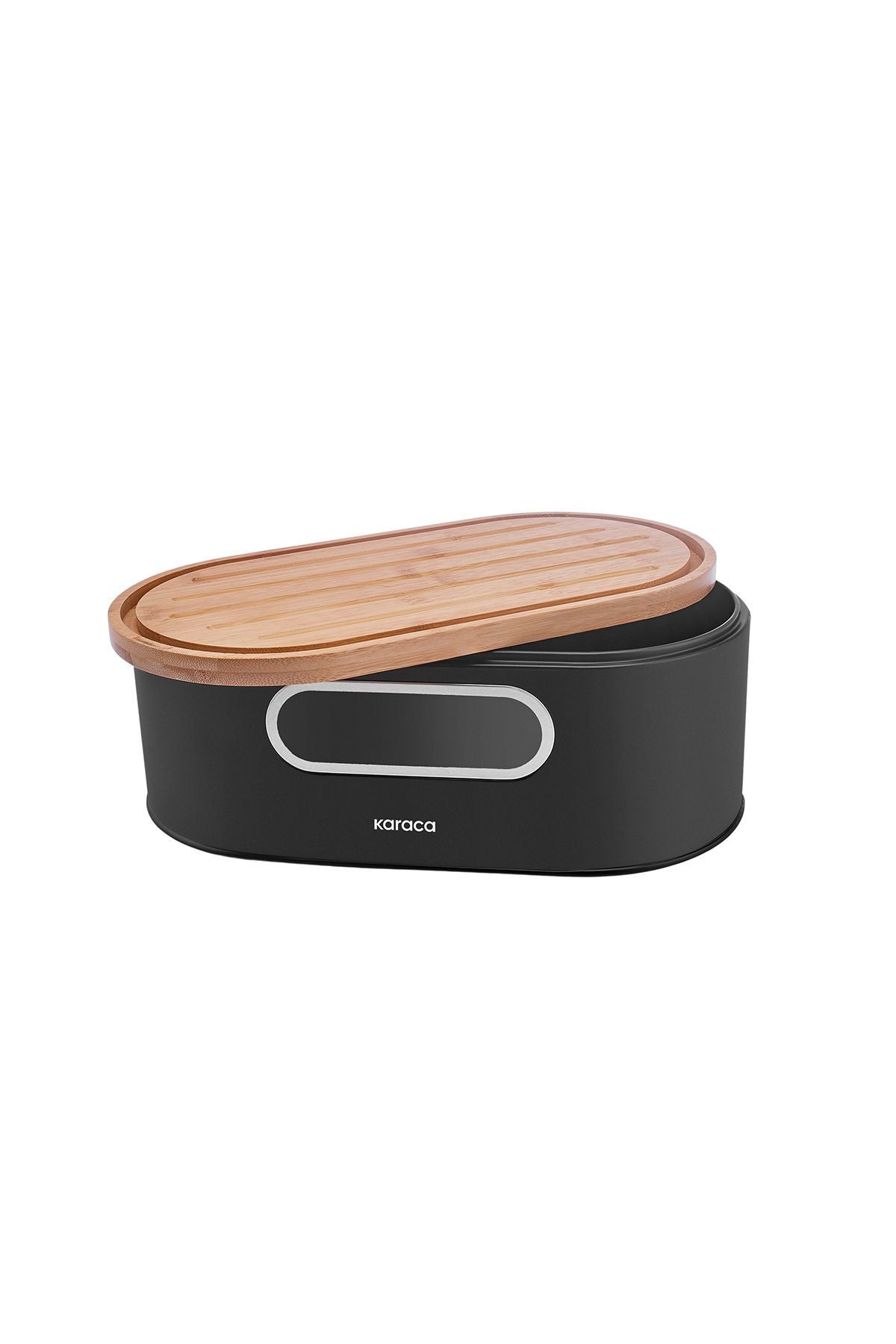 Stream 2in1 Bread Box/Cutting Board Black