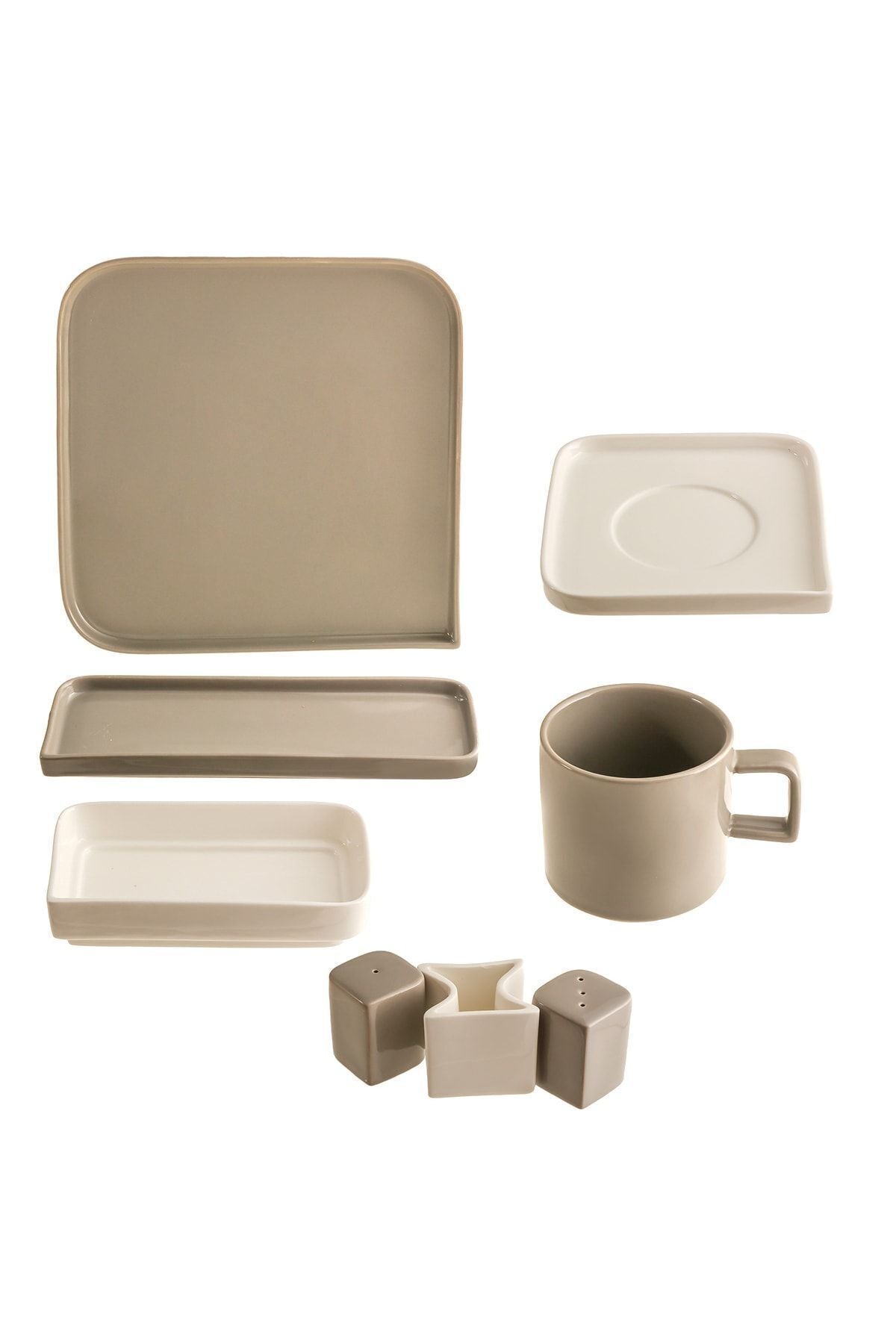 Quadro Grey 27 Piece Breakfast Set