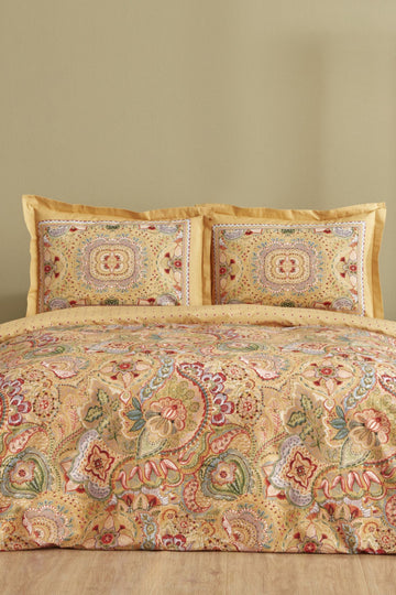 Manas Mustal 100% Cotton Double Bed Linen Set