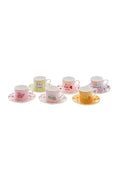 Fruitee 6 Person Coffee Cup Set 90 Ml