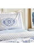 Amar Blue 100% Cotton Double Size Duvet Cover Set