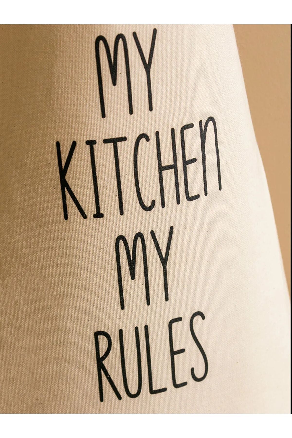 LCW HOME Ecru Letter Printed Kitchen Apron