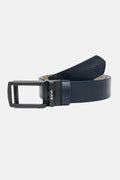 Men's Navy Blue Textured 100% Leather Belt A32Y9320