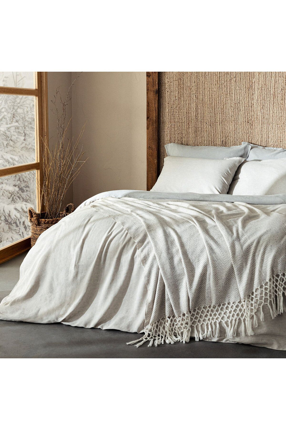 Morian Duvet Cover Set 220x230 Cm Natural