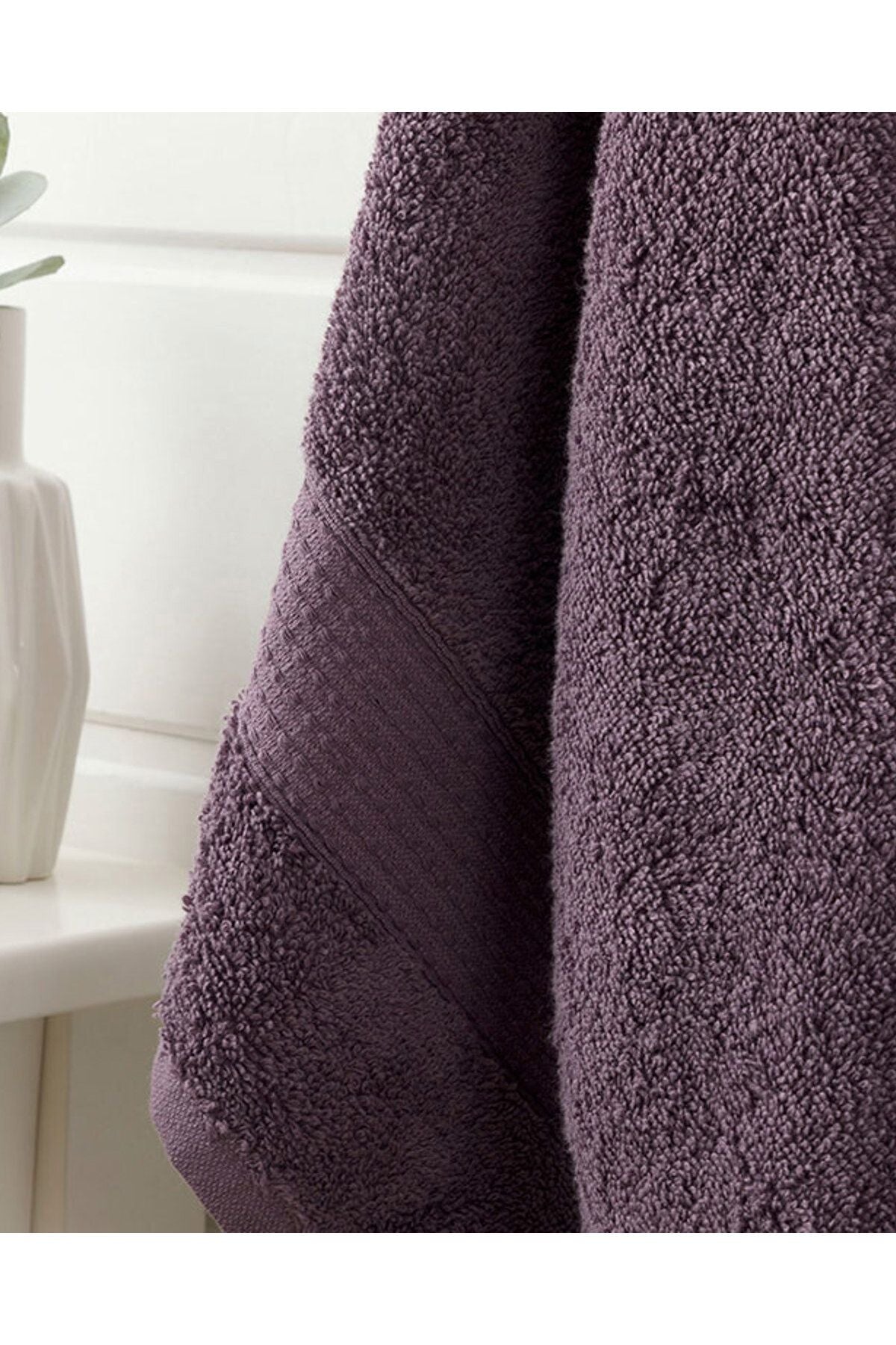 Pure Basic Face Towel 50X90 Cm Dark Purple