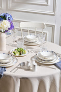 Elite 24 Piece 6 Seater Porcelain Dinner Set