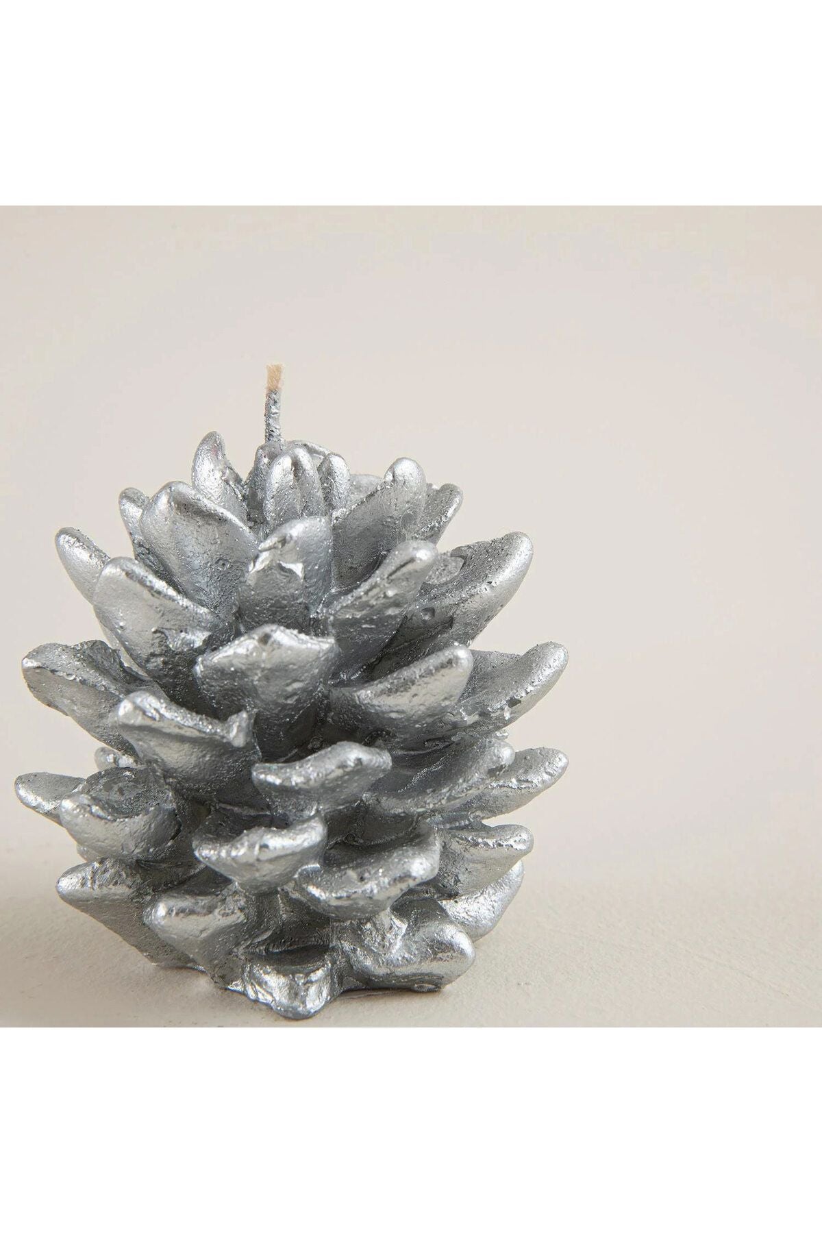 Cono Conifer Candle Silver